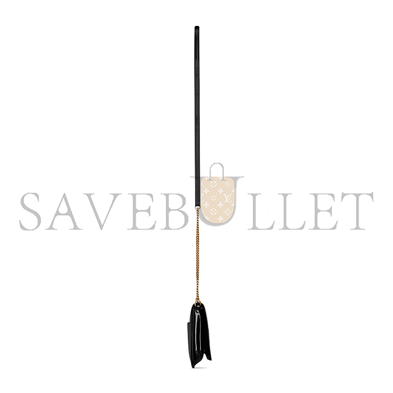 YSL CASSANDRE PHONE HOLDER IN PATENT LEATHER 808548BMIIJ1000 (18*11*2.5cm)